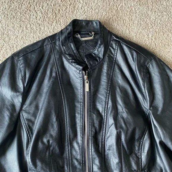 Jou Jou Faux Leather Jacket - Picture 2 of 16